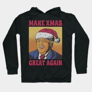 Christmas trump santa claus Hoodie